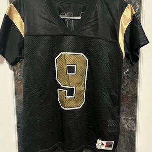 New Orleans Saints Black and Gold Number 9 Jersey  Size XL